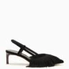 ULLA JOHNSON Shira Fringe Sling Back - Noir 1 ULLA JOHNSON Shira Fringe Sling Back - Noir -fashion store FA231002 FRINGESLINGBACK NOIR a r web
