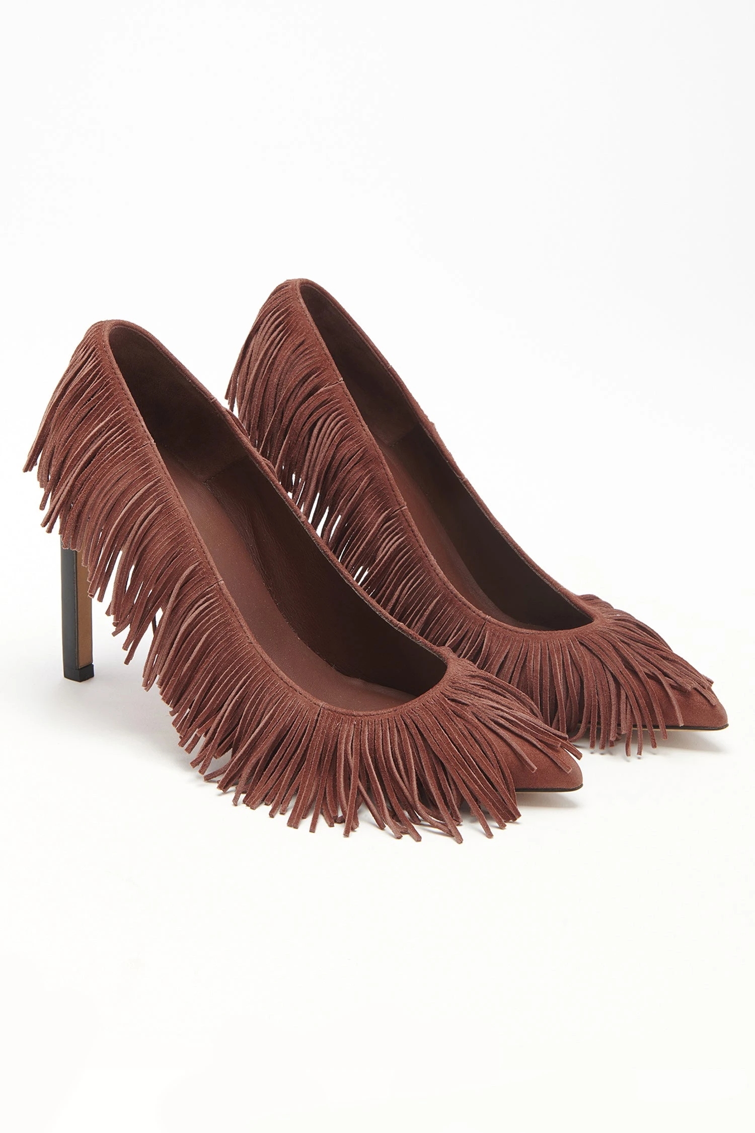 fashion store 70 fashion store -fashion store FA231004 INEZ FRINGE HIGH HEEL MAHOGANY WEB UPDATE 01