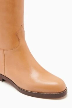 ULLA JOHNSON Ninia Riding Boot - Dune -fashion store FA231016 RIDINGBOOT CAMMELLO c r web