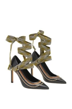 ULLA JOHNSON Salma Ribbon High Heel - Noir 10 ULLA JOHNSON Salma Ribbon High Heel - Noir -fashion store FA231018 RIBBON HIGH HEEL NOIR d r UPDATE