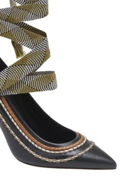 ULLA JOHNSON Salma Ribbon High Heel - Noir 11 ULLA JOHNSON Salma Ribbon High Heel - Noir -fashion store FA231018 RIBBONHIGHHEEL NOIR c r