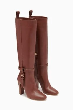 ULLA JOHNSON Annette Knee High Boot - Mahogany -fashion store FA231019 ANNETTEKNEEHIGHBOOT MAHOGANY d r web