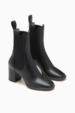 ULLA JOHNSON Taryn Chelsea Boot - Noir -fashion store FA231021 CHELSEA BOOT NOIR WEB 02 UPDATE