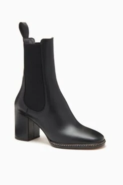 ULLA JOHNSON Taryn Chelsea Boot - Noir -fashion store FA231021 CHELSEA BOOT NOIR WEB UPDATE