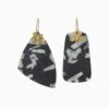 ULLA JOHNSON Hammered Chain Organic Stone Earring - Chinese Writing Stone -fashion store FA231402 ORGANICSTONEEARRING STONE UPDATE