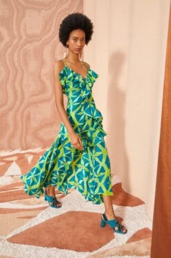 ULLA JOHNSON Zoya Dress - Citrine -fashion store IMG 1183