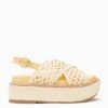 ULLA JOHNSON Gili Woven Leather Flatform - Transparent Yellow -fashion store PF231005 WovenLeatherFlatform TransparentYellow a r web