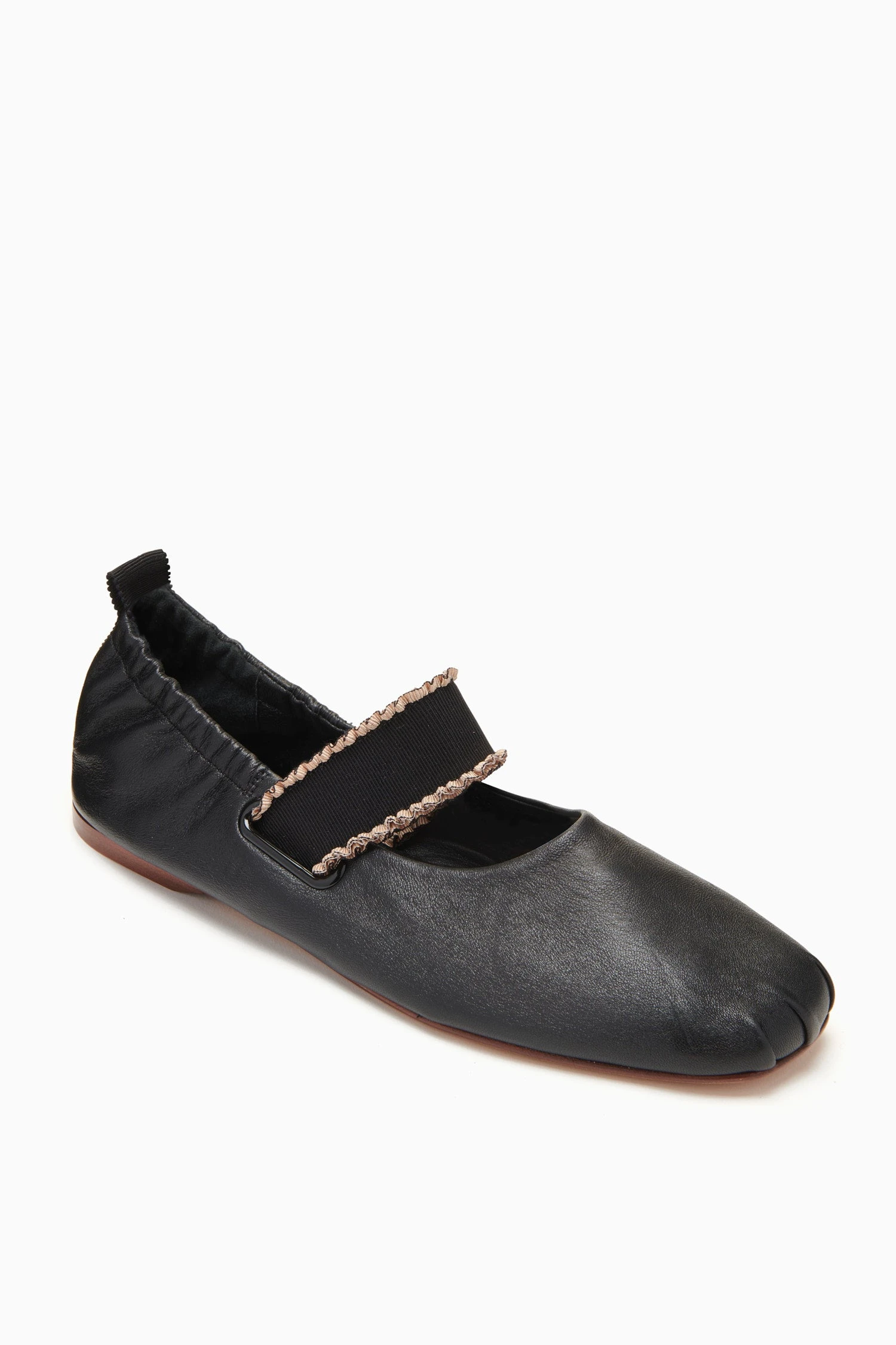 ULLA JOHNSON Eliza Elastic Ballet Flat - Noir 4 ULLA JOHNSON Eliza Elastic Ballet Flat - Noir - Image 2