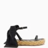 ULLA JOHNSON Clara Bow Flatform - Noir -fashion store PF231015 ClaraBowFlatform NOIR a r web