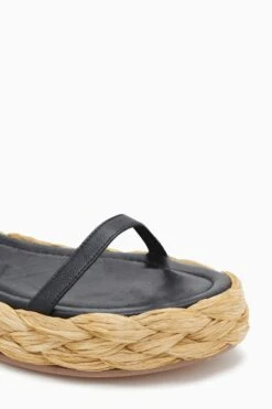 ULLA JOHNSON Clara Bow Flatform - Noir -fashion store PF231015 ClaraBowFlatform NOIR c r web