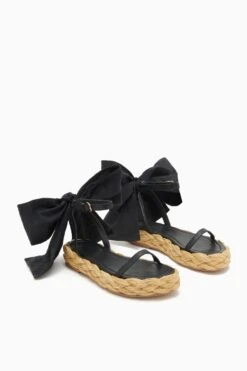 ULLA JOHNSON Clara Bow Flatform - Noir -fashion store PF231015 ClaraBowFlatform NOIR d r web