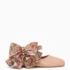 ULLA JOHNSON Eliza Bow Ballet Flat - Wheat Flower -fashion store PF231017 ELIZAFLAT WHEATFLOWER a r web
