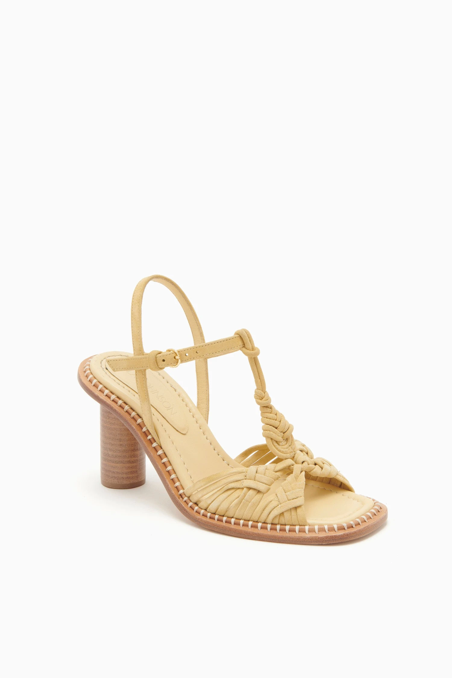 ULLA JOHNSON Penina Macrame Braided High Heel - Transparent Yellow 4 ULLA JOHNSON Penina Macrame Braided High Heel - Transparent Yellow - Image 2