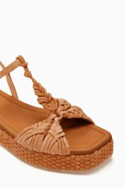 ULLA JOHNSON Shayna Macrame Braided Flatform - Sierra -fashion store PF231021 BraidedFlatform Sierra c r web