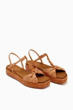 ULLA JOHNSON Shayna Macrame Braided Flatform - Sierra -fashion store PF231021 BraidedFlatform Sierra d r web