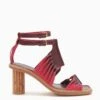 ULLA JOHNSON Madeira Twisted Contrast High Heel - Orchid Colorblock -fashion store PF231021 MadeiraTwistedContrastHighHeel ORCHIDCOLORBLOCK a r web
