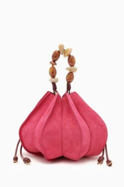 ULLA JOHNSON Lotus Flower Pochette - Orchid Colorblock -fashion store PF231107 LotusFlowerPochette ORCHIDCOLORBLOCK b r web