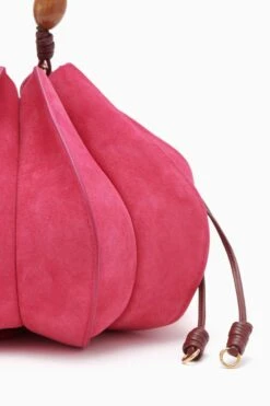 ULLA JOHNSON Lotus Flower Pochette - Orchid Colorblock -fashion store PF231107 LotusFlowerPochette ORCHIDCOLORBLOCK c r web