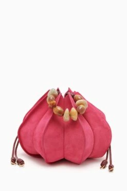 ULLA JOHNSON Lotus Flower Pochette - Orchid Colorblock -fashion store PF231107 LotusFlowerPochette ORCHIDCOLORBLOCK d r web