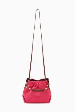 ULLA JOHNSON Remy Mini Handbag - Orchid Colorblock -fashion store PF231113 RemyMiniHandbag Oxblood e r web