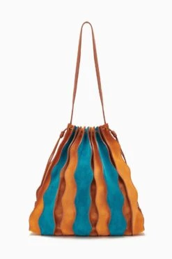 fashion store 40 fashion store -fashion store PF231124 LargePleatedBag Sundew Teal Sierra a r web