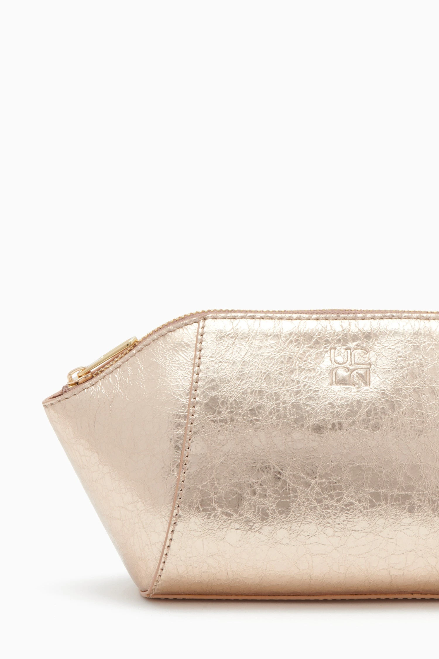 ULLA JOHNSON Imogen Large Makeup Pouch - Champagne 5 ULLA JOHNSON Imogen Large Makeup Pouch - Champagne - Image 3