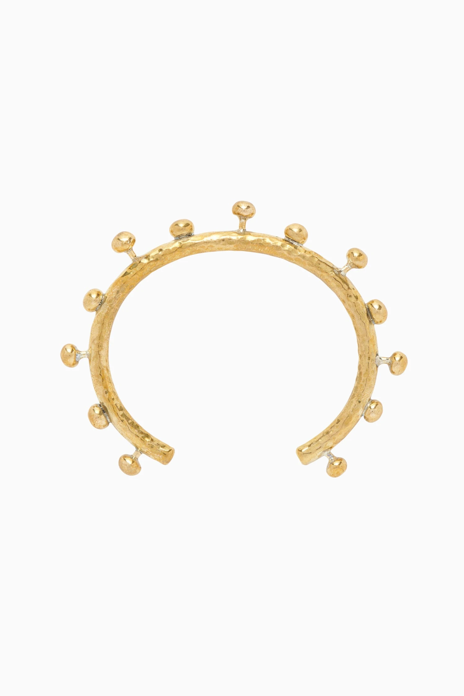 ULLA JOHNSON Hammered Textured Bangle - Brass 3 ULLA JOHNSON Hammered Textured Bangle - Brass