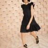 ULLA JOHNSON Eden Dress - Noir 1 ULLA JOHNSON Eden Dress - Noir -fashion store SHOT 075 ULLA JOHNSON EDEN DRESS NOIR UJ990115 0106