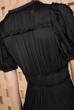 ULLA JOHNSON Olivia Dress - Noir 10 ULLA JOHNSON Olivia Dress - Noir -fashion store SHOT 109 ULLA JOHNSON OLIVIA DRESS NOIR UJ990152 0117