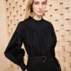 ULLA JOHNSON Marika Blouse - Noir -fashion store SHOT 207 0200 ULLA JOHNSON MARIKA BLOUSE NOIR UJ990208 view 2