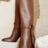 ULLA JOHNSON Annette Knee High Boot - Mahogany 1 ULLA JOHNSON Annette Knee High Boot - Mahogany -fashion store UJ AW23 Alts L1 7. WEBjpg