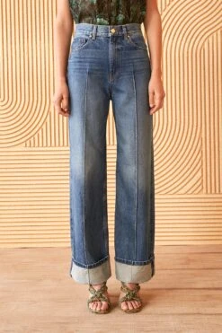 ULLA JOHNSON The Genevieve Jean - Danube Dark Indigo Wash