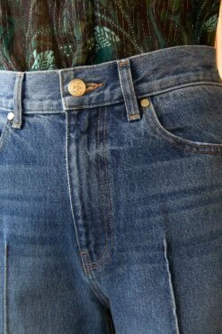 ULLA JOHNSON The Genevieve Jean - Danube Dark Indigo Wash -fashion store ULLA JOHNSON GENEVIEVE JEAN DANUBE DARK INDIGO 04