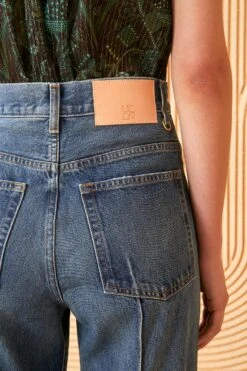 ULLA JOHNSON The Genevieve Jean - Danube Dark Indigo Wash -fashion store ULLA JOHNSON GENEVIEVE JEAN DANUBE DARK INDIGO 05