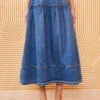ULLA JOHNSON The Astrid Skirt - Danube Medium Indigo Wash -fashion store ULLA JOHNSON ASTRID SKIRT DANUBE 02 0005 ALT