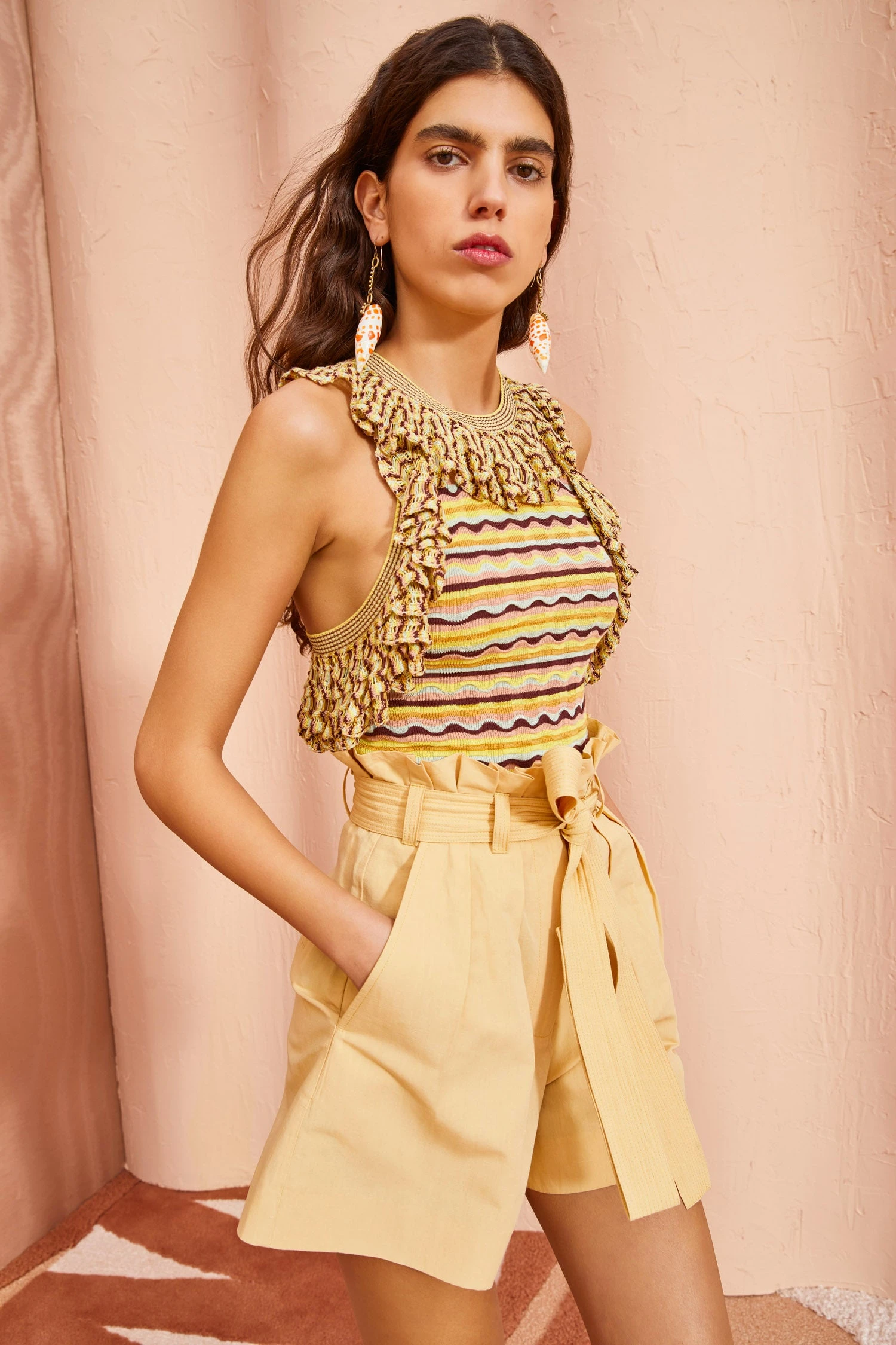 ULLA JOHNSON Abri Shorts - Dune 6 ULLA JOHNSON Abri Shorts - Dune - Image 4