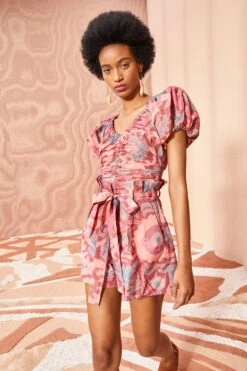 fashion store 48 ULLA JOHNSON Abri Shorts - Passionflower