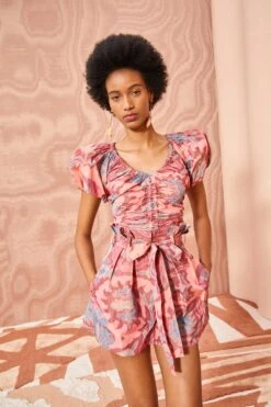 ULLA JOHNSON Abri Shorts - Passionflower 10 ULLA JOHNSON Abri Shorts - Passionflower -fashion store ULLA JOHNSON Abri Shorts PASSIONFLOWER 04