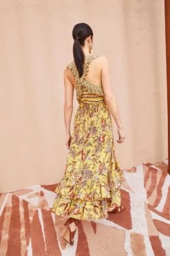 ULLA JOHNSON Acacia Skirt - Calla Lily -fashion store ULLA JOHNSON Acacia Skirt CALLA LILY 04