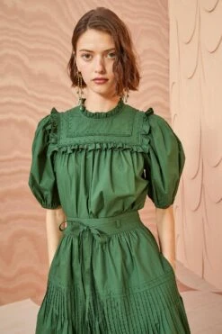 fashion store 54 ULLA JOHNSON Adeline Top - Juniper