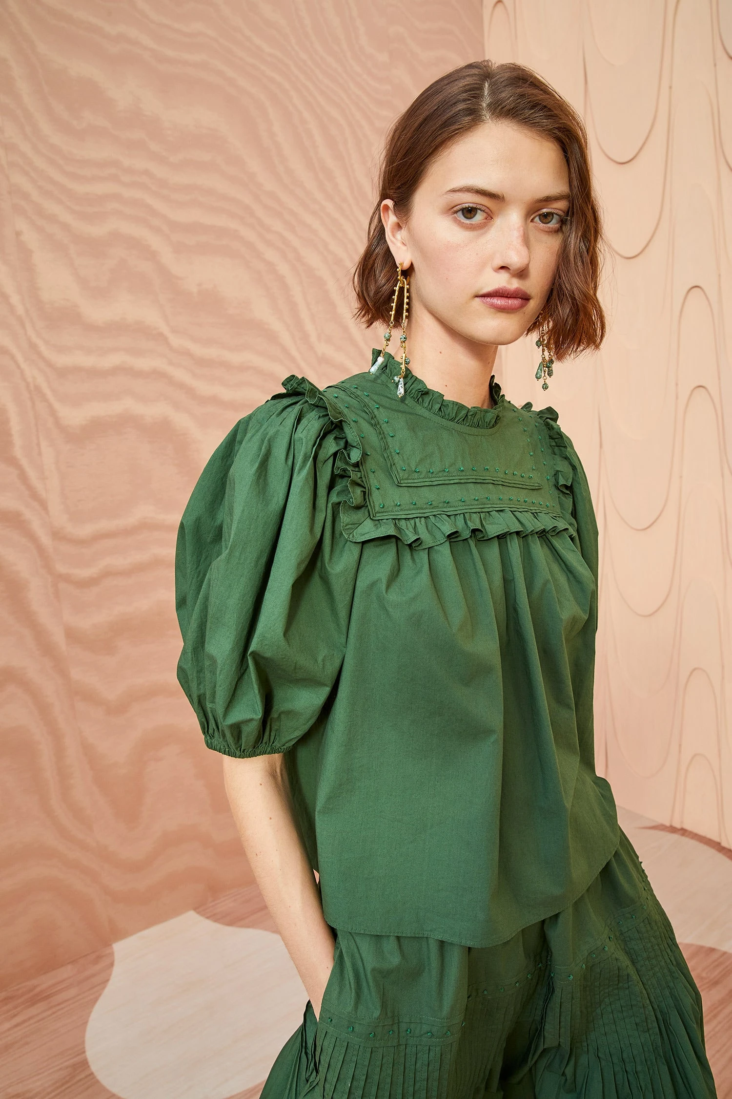 ULLA JOHNSON Adeline Top - Juniper 7 ULLA JOHNSON Adeline Top - Juniper - Image 5