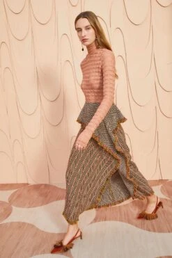 ULLA JOHNSON Agatha Skirt - Tiger's Eye -fashion store ULLA JOHNSON Agatha Skirt TIGER SEYE 0142