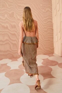 ULLA JOHNSON Agatha Skirt - Tiger's Eye -fashion store ULLA JOHNSON Agatha Skirt TIGER SEYE 0166