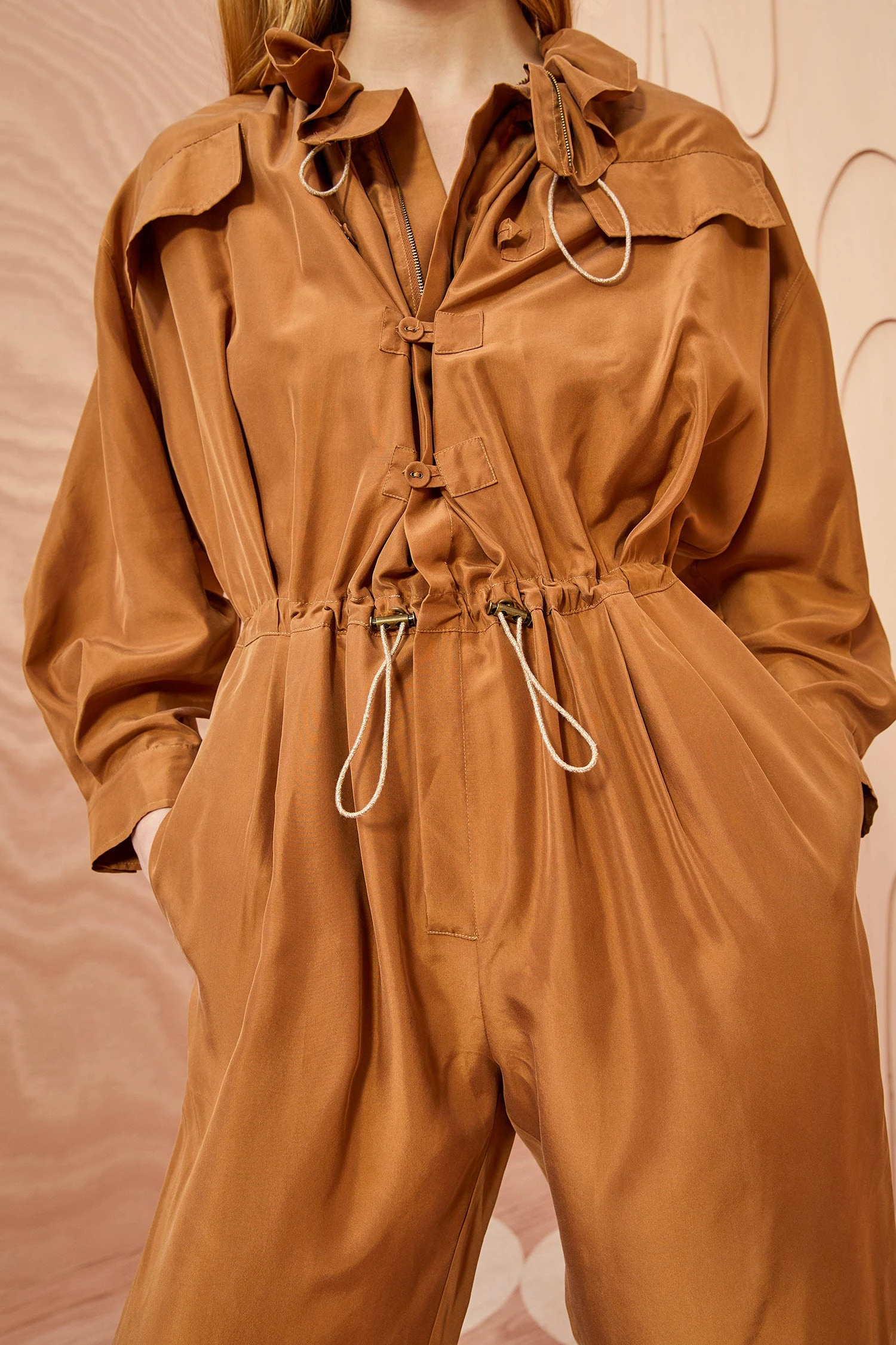 ULLA JOHNSON Aida Jumpsuit - Chestnut 6 ULLA JOHNSON Aida Jumpsuit - Chestnut - Image 4