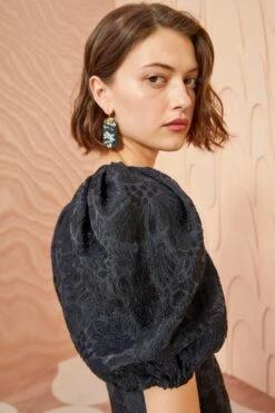 ULLA JOHNSON Amandine Dress - Noir 11 ULLA JOHNSON Amandine Dress - Noir -fashion store ULLA JOHNSON Amandine Dress NOIR 05