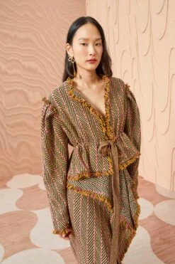 ULLA JOHNSON Ames Jacket - Tiger's Eye -fashion store ULLA JOHNSON Ames Jacket TIGER SEYE 0018