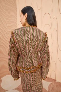 ULLA JOHNSON Ames Jacket - Tiger's Eye -fashion store ULLA JOHNSON Ames Jacket TIGER SEYE 0200