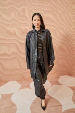 ULLA JOHNSON Apollo Jacket - Noir 10 ULLA JOHNSON Apollo Jacket - Noir -fashion store ULLA JOHNSON Apollo Jacket NOIR 0022