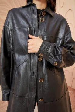 ULLA JOHNSON Apollo Jacket - Noir 11 ULLA JOHNSON Apollo Jacket - Noir -fashion store ULLA JOHNSON Apollo Jacket NOIR 0105