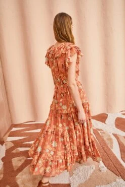 ULLA JOHNSON Arisa Dress - Mesa Floral -fashion store ULLA JOHNSON Arisa Dress MESA FLORAL 04